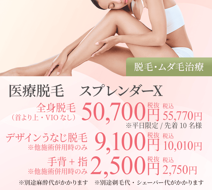 医療脱毛 スプレンダーX